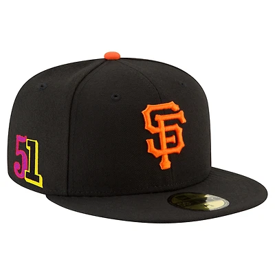 Men's New Era Jung Hoo Lee Black San Francisco Giants 2025 Player’s Weekend 59FIFTY Fitted Hat