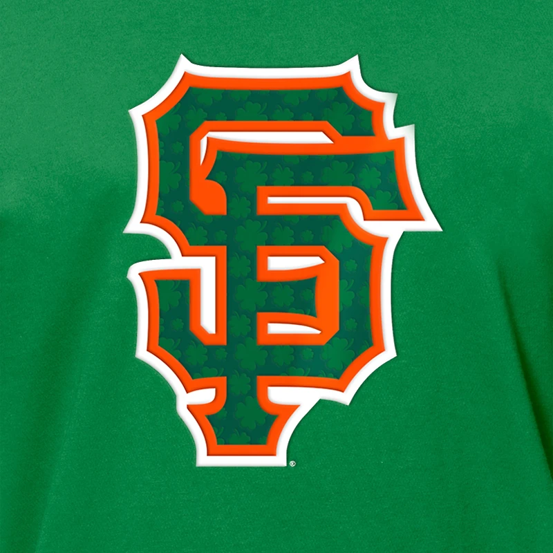 Men's New Era  Kelly Green San Francisco Giants St. Patrick's Day Shamrock Fill T-Shirt