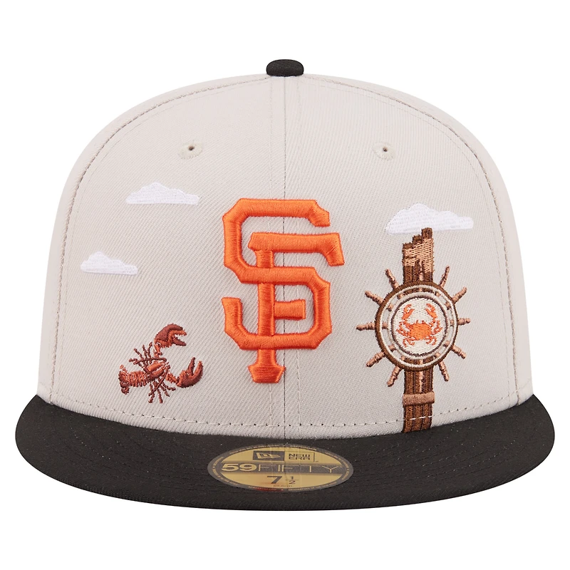 Men's New Era  Khaki San Francisco Giants City Icon 59FIFTY Fitted Hat