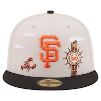 Men's New Era  Khaki San Francisco Giants City Icon 59FIFTY Fitted Hat