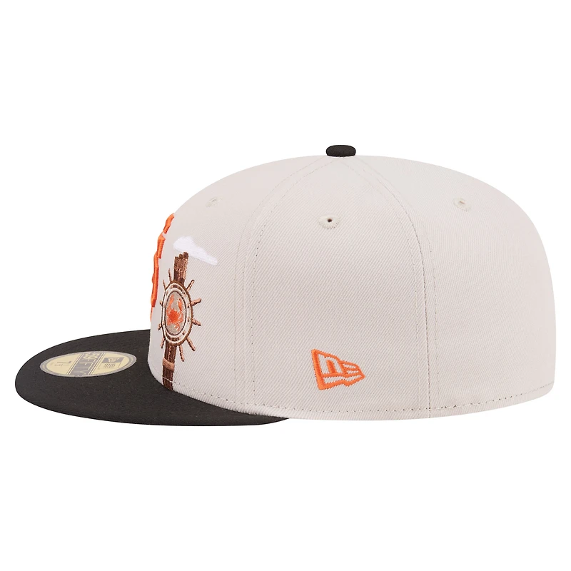Men's New Era  Khaki San Francisco Giants City Icon 59FIFTY Fitted Hat