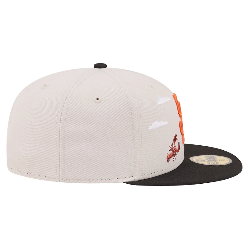 Men's New Era  Khaki San Francisco Giants City Icon 59FIFTY Fitted Hat