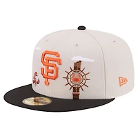 Casquette ajustée New Era 59FIFTY kaki San Francisco Giants City Icon pour homme