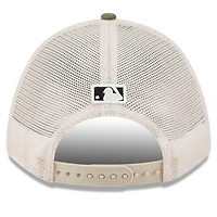 Men's New Era Light Beige/Olive San Francisco Giants 2025 Armed Forces Day 9FORTY M-Crown A-Frame Adjustable Hat