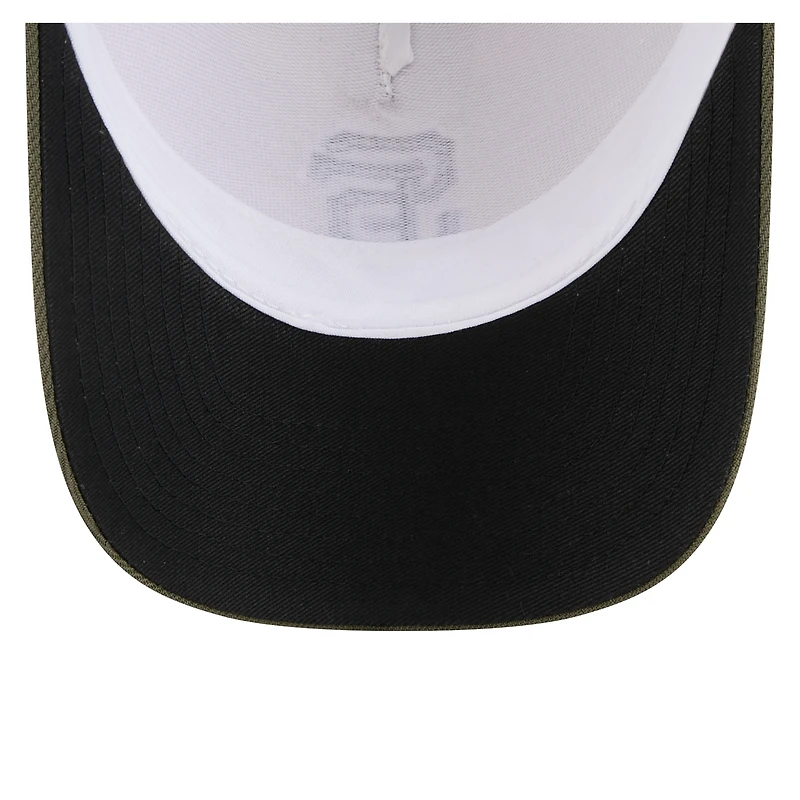Men's New Era Light Beige/Olive San Francisco Giants 2025 Armed Forces Day 9FORTY M-Crown A-Frame Adjustable Hat