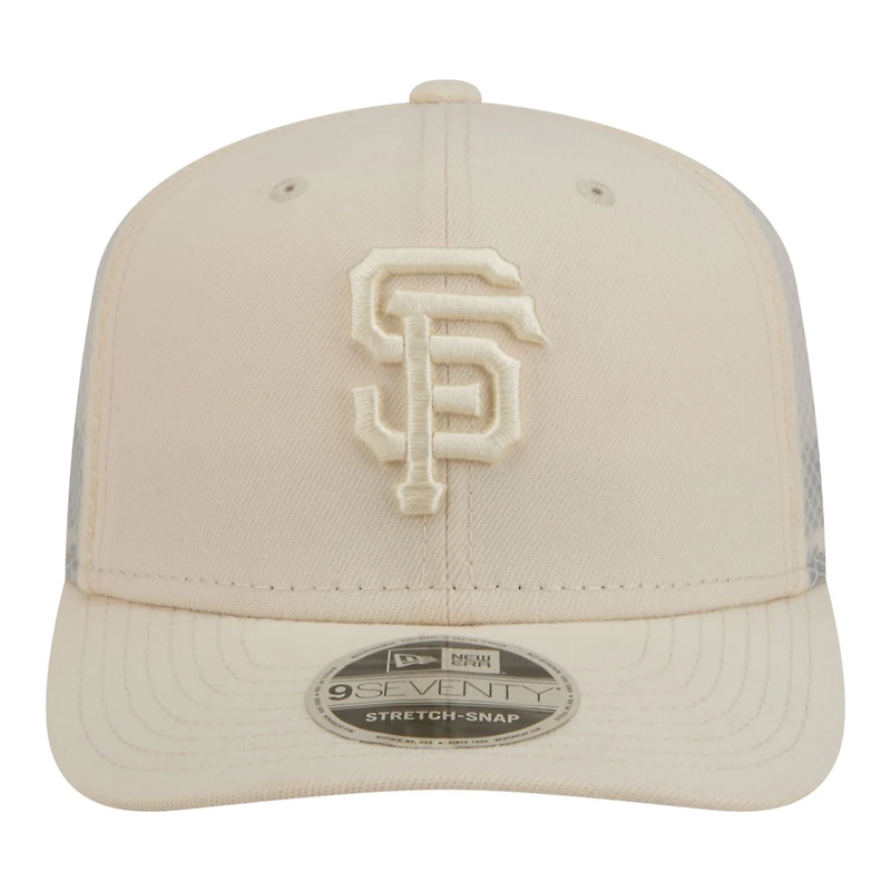 Men's New Era Light Beige San Francisco Giants Color Pack COOLERA 9SEVENTY Trucker Adjustable Hat