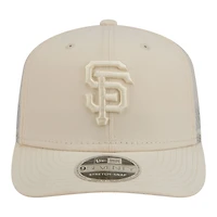Men's New Era Light Beige San Francisco Giants Color Pack COOLERA 9SEVENTY Trucker Adjustable Hat