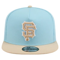 Casquette snapback A-Frame 9FIFTY bleu clair/beige clair New Era pour homme, coloris San Francisco Giants