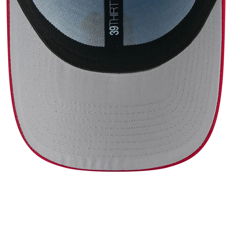 Casquette New Era 39THIRTY Flex bleu clair/rouge pour homme des Giants de San Francisco 2025, 4 juillet