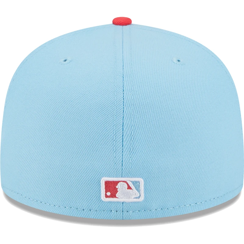 Men's New Era Light Blue/Red San Francisco Giants Spring Color Two-Tone 59FIFTY Fitted Hat