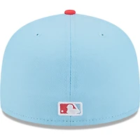 Men's New Era Light Blue/Red San Francisco Giants Spring Color Two-Tone 59FIFTY Fitted Hat