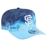 Men's New Era  Light Blue San Francisco Giants Deep Water Pre-Curved 9FIFTY A-Frame Snapback Hat