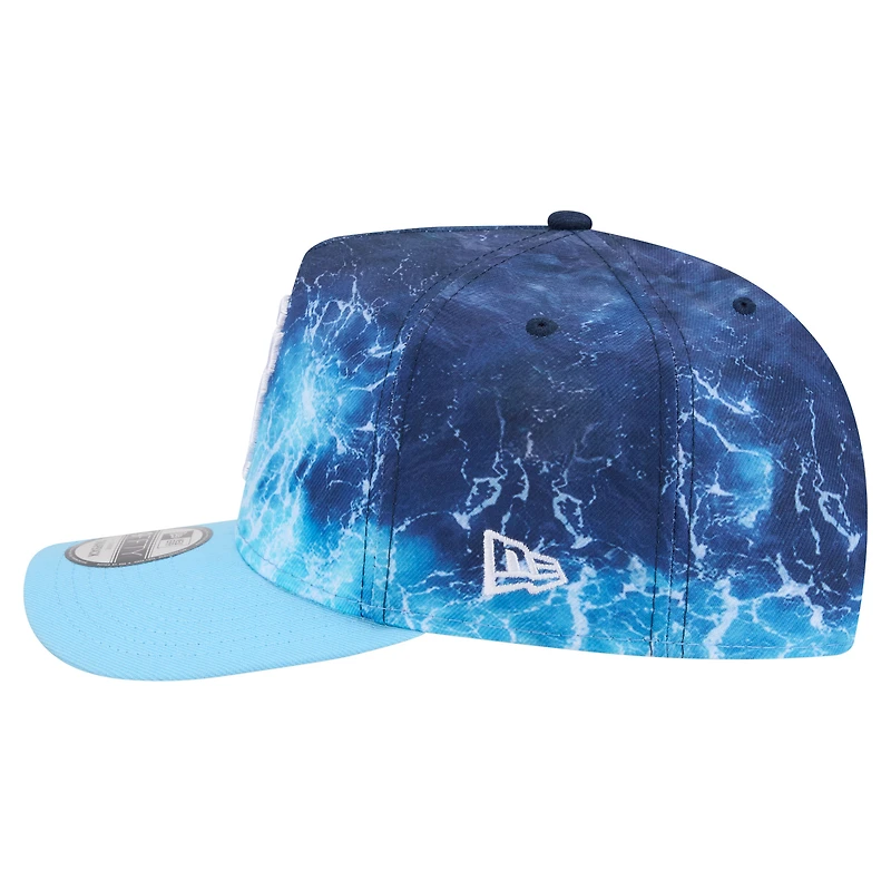 Casquette snapback New Era pour homme, bleu clair, San Francisco Giants, Deep Water Pre-Curved 9FIFTY A-Frame