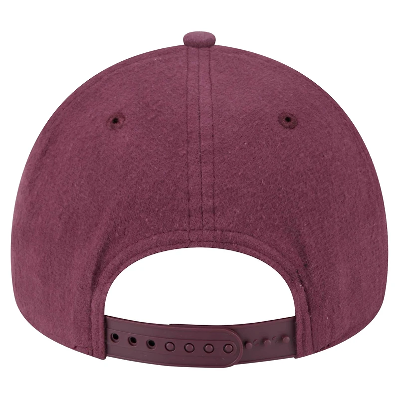 Men's New Era Maroon San Francisco Giants Moleskin Crown A-Frame 9FORTY Adjustable Hat