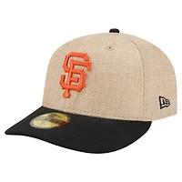 Casquette ajustée New Era 59FIFTY Twine des Giants de San Francisco, coloris naturel/noir