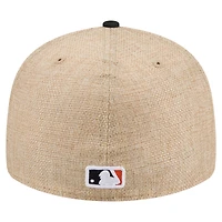 Casquette ajustée New Era 59FIFTY Twine des Giants de San Francisco, coloris naturel/noir
