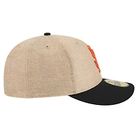 Men's New Era  Natural/Black San Francisco Giants Twine 59FIFTY Fitted Hat