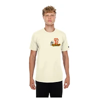 Men's New Era Natural San Francisco Giants Dia de los Muertos Sugar Skull T-Shirt