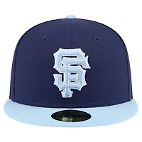 Men's New Era Navy/Light Blue San Francisco Giants Color Pack 2-Tone 59FIFTY Fitted Hat