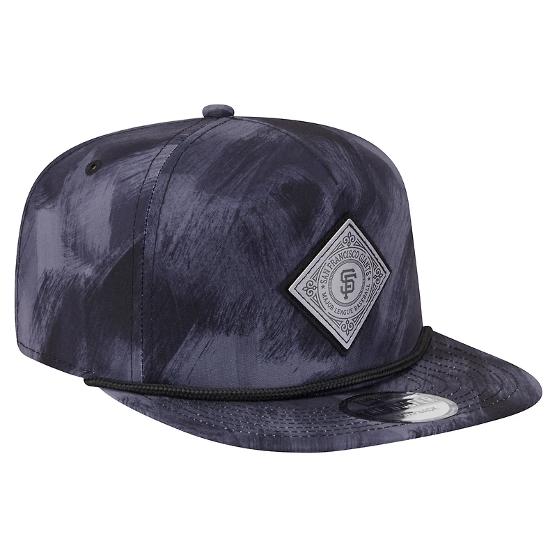 Men's New Era Navy San Francisco Giants Printed Golfer Snapback Hat