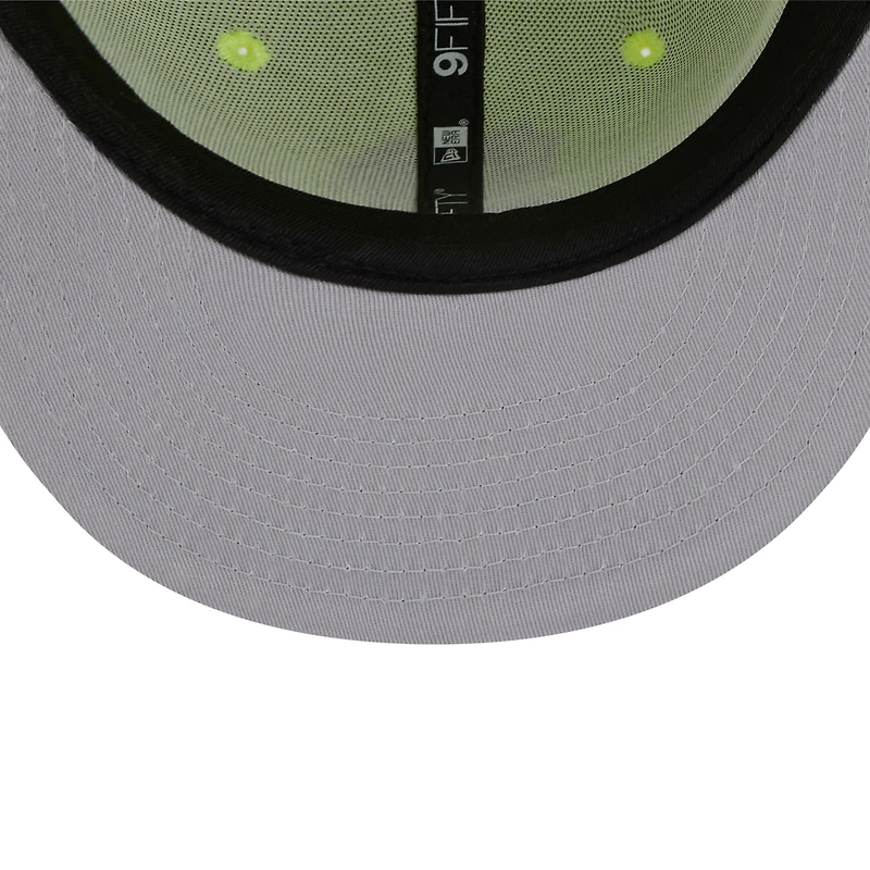 Men's New Era Neon Green/Purple San Francisco Giants Spring Basic Two-Tone 9FIFTY Snapback Hat