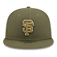 Casquette ajustée New Era Olive San Francisco Giants 2026 Journée des forces armées 59FIFTY pour homme