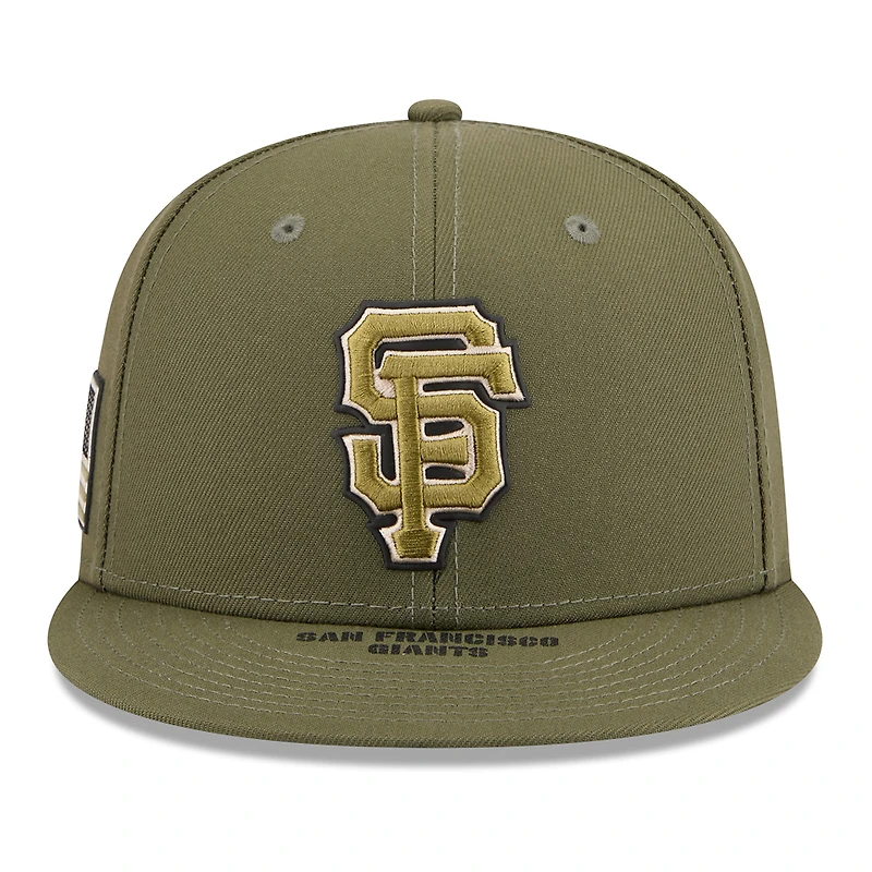 Men's New Era  Olive San Francisco Giants 2026 Armed Forces Day 9FIFTY Snapback Hat