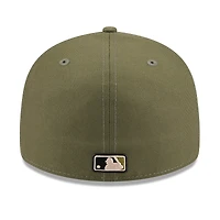 Casquette ajustée New Era 59FIFTY pour homme, couleur olive, édition spéciale San Francisco Giants 2026, Journée des forces armées.