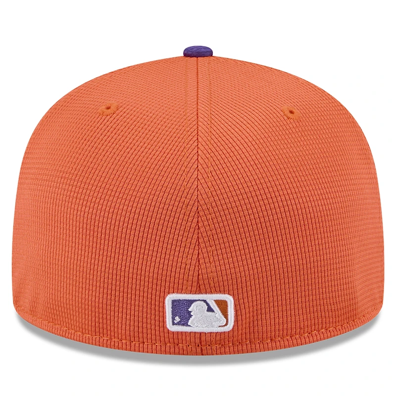 Casquette ajustée 59FIFTY City Connect 2025 des Giants de San Francisco pour homme, orange/violet, New Era