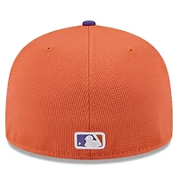 Casquette ajustée 59FIFTY City Connect 2025 des Giants de San Francisco pour homme, orange/violet, New Era