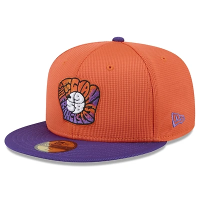 Men's New Era Orange/Purple San Francisco Giants 2025 City Connect Batting Practice 59FIFTY Fitted Hat