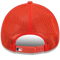 Men's New Era Orange San Francisco Giants 2026 Batting Practice Apex 9FORTY Adjustable Trucker Hat