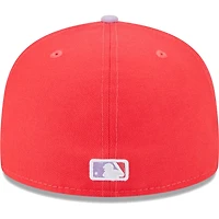 Men's New Era Red/Lavender San Francisco Giants Spring Color Two-Tone 59FIFTY Fitted Hat