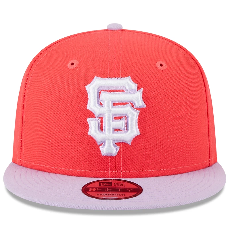 Men's New Era Red/Purple San Francisco Giants Spring Basic Two-Tone 9FIFTY Snapback Hat