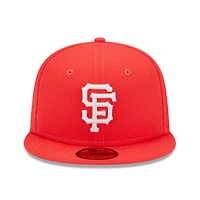 Casquette ajustée 59FIFTY avec logo surligneur Lava Giants de San Francisco New Era rouge pour homme