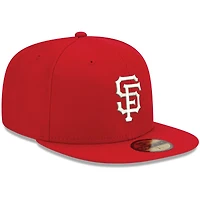 Casquette ajustée 59FIFTY blanche avec logo San Francisco Giants de New Era pour homme