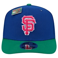 Men's New Era Royal/Green San Francisco Giants 2024 Big League Chew Flavor Pack 9SEVENTY Adjustable Hat