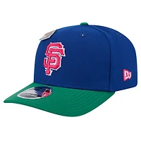 Men's New Era Royal/Green San Francisco Giants 2024 Big League Chew Flavor Pack 9SEVENTY Adjustable Hat