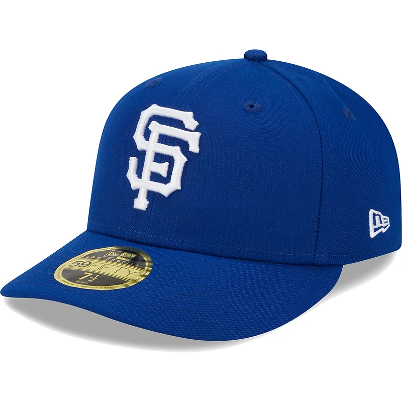 Men's New Era  Royal San Francisco Giants White Logo Low Profile 59FIFTY Fitted Hat