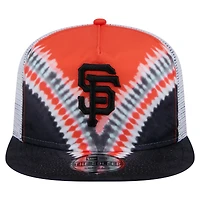 Men's New Era San Francisco Giants Tie-Dye Golfer Trucker Adjustable Hat