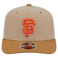 Men's New Era  Stone San Francisco Giants 9SEVENTY Trucker Adjustable Hat