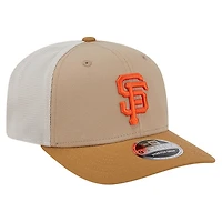 Men's New Era  Stone San Francisco Giants 9SEVENTY Trucker Adjustable Hat