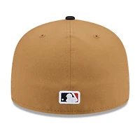 Men's New Era Tan San Francisco Giants Fruit Sticker 59FIFTY Fitted Hat