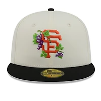 Men's New Era White/Black San Francisco Giants Blossom 59FIFTY Fitted Hat