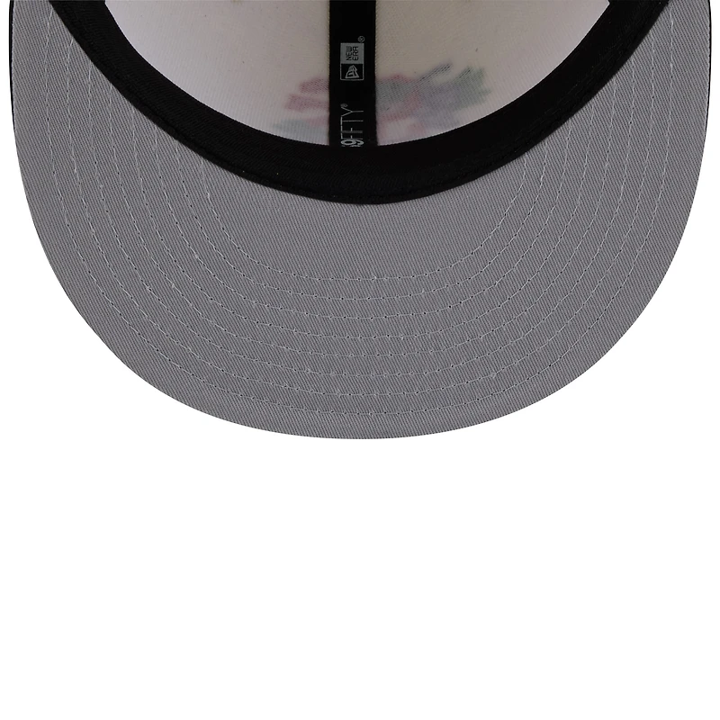 Men's New Era White/Black San Francisco Giants Blossom 59FIFTY Fitted Hat