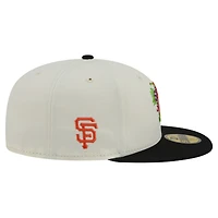 Men's New Era White/Black San Francisco Giants Blossom 59FIFTY Fitted Hat