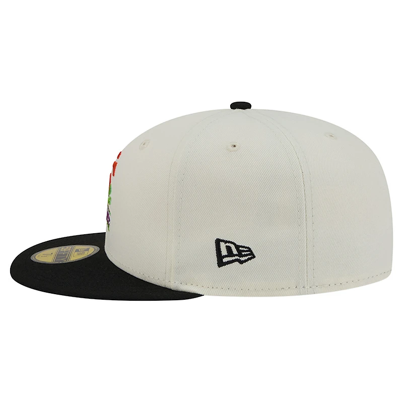Men's New Era White/Black San Francisco Giants Blossom 59FIFTY Fitted Hat