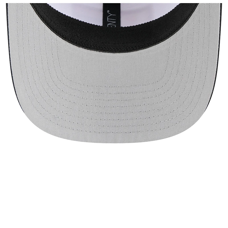 Men's New Era White/Black San Francisco Giants Established Patch 9SEVENTY Adjustable Hat