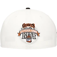 Men's New Era White/Black San Francisco Giants Major Sidepatch 59FIFTY Fitted Hat