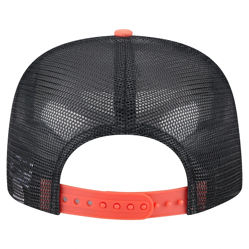 Casquette snapback New Era 9FIFTY blanche/orange pour homme, style rétro, des Giants de San Francisco